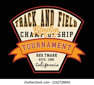 Track And field  Athletic Department  Championship College Artwork for your tee shirt	