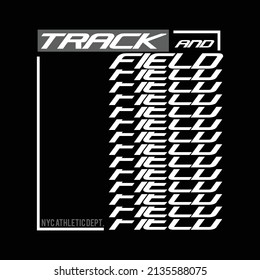 track and field design typography vector illustration for print t shirt