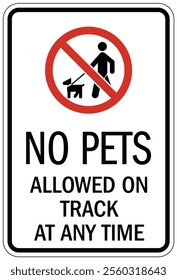 track and field warning sign