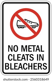 track and field warning sign