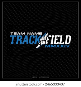 Track and Field, Winged Shoe, Track, Team, Sports Emblem, Sport Track Team, Track Field