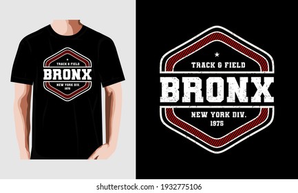 Titel und Feld, bronx nyc div Slogan Vektorgrafik für T-Shirt und andere Verwendungen
