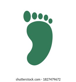 Track foot in trendy flat style isolated. Stock Vector illustration.