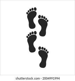 Track Footprint Icons Symbol Vector Elements Stock Vector (Royalty Free ...