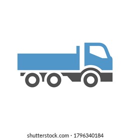 Track - gray blue icon isolated on white background