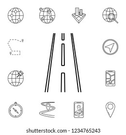 track icon. Detailed set of navigation icons. Premium graphic design. One of the collection icons for websites, web design, mobile app