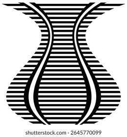 Track icon pattern. Curved path symbol. Black road vector. Smooth journey illustration.