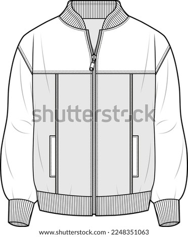 TRACK JACKET AND TOP FOR MEN AND BOYS WEAR VECTOR