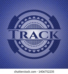 Track with jean texture. Vector Illustration. Detailed.