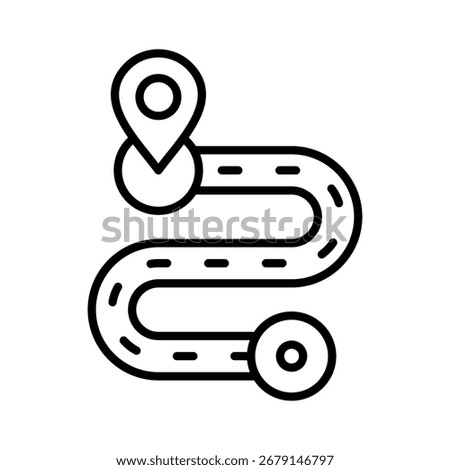 Track line icon vector collection