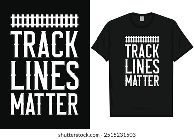 Líneas de pista Materia Viaje en tren Viaje en tren Trenes de ferrocarril Tipografía vintage, diseño gráfico de camisetas