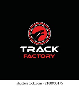 Track Logo Design Vector Symbol Emblem