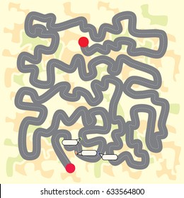 track, map, game
