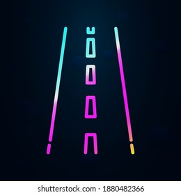 Icono de seguimiento de nolan. Línea delgada simple, contorno vector de iconos de velocidad para ui y ux, sitio web o aplicación móvil