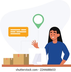 Track order with customer service