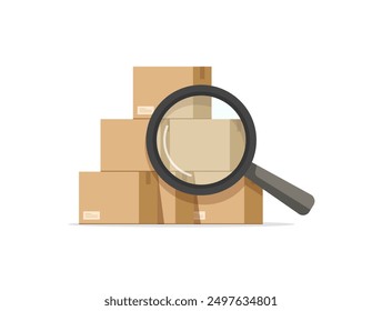 Paket zur Nachbestellung,Paketsuchkonzept,Paketbox suchen,Suchprodukt