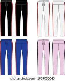 Track Pants Editable Fashion Templates