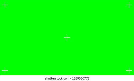 Track point. Green Chroma key background. 8K