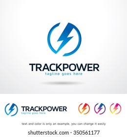 Track Power Logo Template Design Vector 