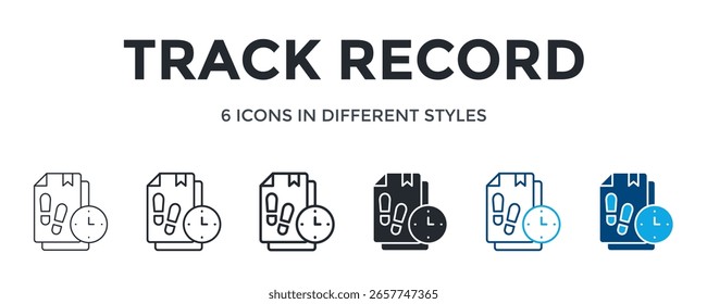 Ícone De Registro De Faixa Na Ilustração De Vetor De Estilo Diferente. Projetado Em Linha Fina, Linha Regular, Linha Em Negrito, Glifo, Cor De Contorno E Estilo De Cor De Glifo Pode Ser Usado Para Web