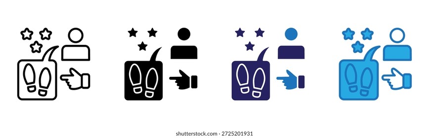Icono de registro de pista Ilustración vectorial de estilo múltiple