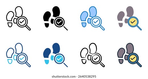 Track record icon set multiple style collection 
