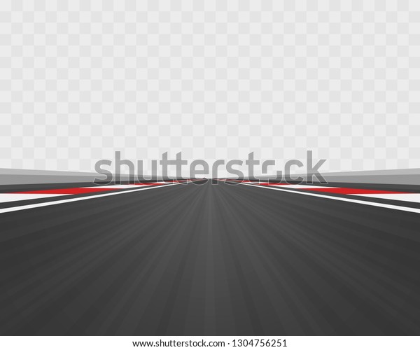Track road to infinity, Road\
vector highway , Vector illustration, Transparent\
background.
