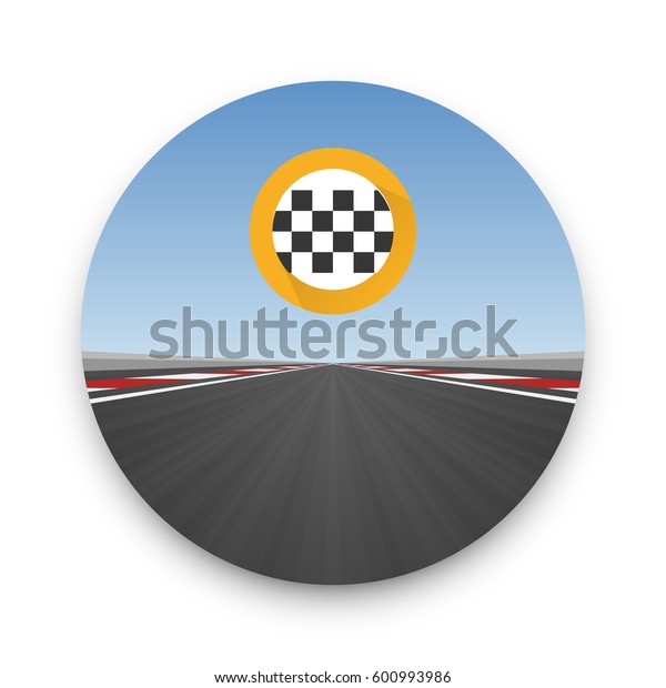 Track road to infinity, Road vector\
highway, Vector illustration, speedway\
background.