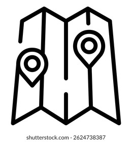 Rastrear ícone de envio. Contorno Rastrear ícone de vetor de envio para web design isolado no fundo branco