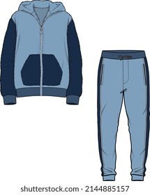 TRACK SUIT HOODIE UND JOGGERS SET FOR MEN AND BOYS SPORTARS WEAR VEKTOR