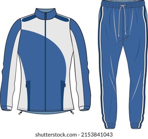 TRACK SUIT HOODIE AND JOGGERS SET FOR MEN AND BOYS SPORTS WEAR VECTOR