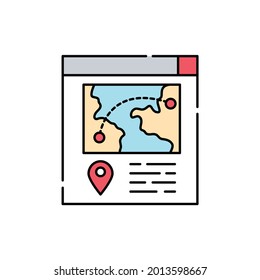 Track your order сolor line icon. Pictogram for web page, mobile app, promo. UI UX GUI design element. Editable stroke.
