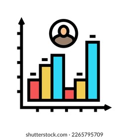 track your progress business color icon vector. track your progress business sign. isolated symbol illustration