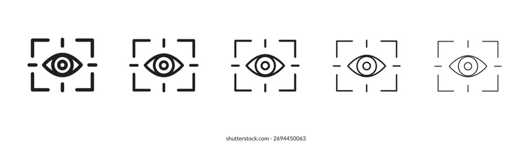 Diseño de íconos de rastreabilidad, logotipo, App, interfaz de usuario. Ilustración vectorial, EPS