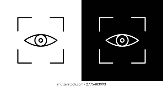 Trackability icon design stroke style set