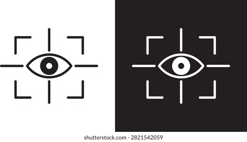 Trackability icon flat solid graphic..