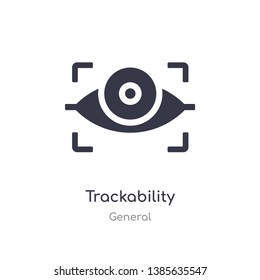 trackability icon. isolated trackability icon vector illustration from general collection. editable sing symbol can be use for web site and mobile app
