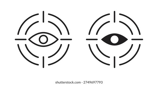 Trackability icon in a simple, black and white style.