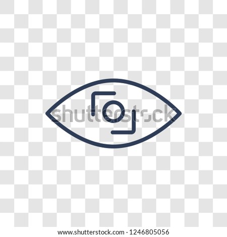 trackability icon. Trendy linear trackability logo concept on transparent background from General collection