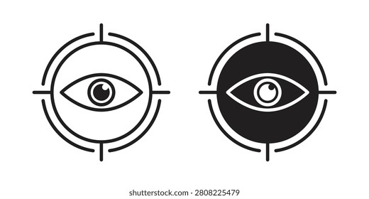 Trackability icons in different styles. Simple icon design