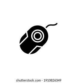 Trackball Mouse icon in vector. Logotype
