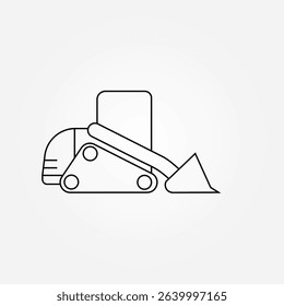 tracked skid steer icon symbol illustration vector eps10 logo template