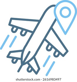 Tracker Line Two Colour Icon