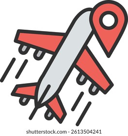 Tracker Outline Filled Style Icon