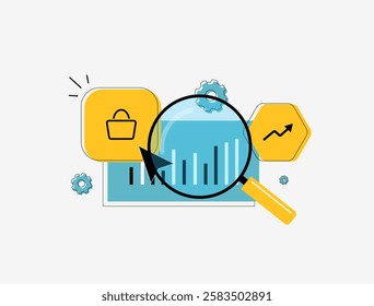 Tracking ecommerce sales analytics with conversion data, customer insights and website traffic. Monitoring sales metrics, KPI tracking and revenue growth using real-time data for better performance