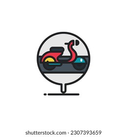 Seguimiento de iconos de esquema rellenos. Ilustración vectorial. Icono aislado adecuado para web, infografías, interfaz y aplicaciones.