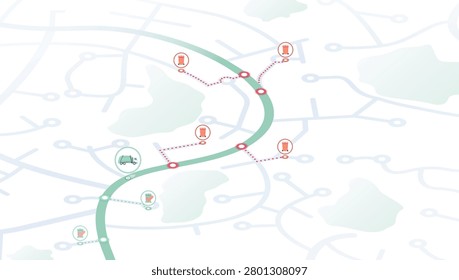 Tracking garbage collection trucks with Green Route and trash bins