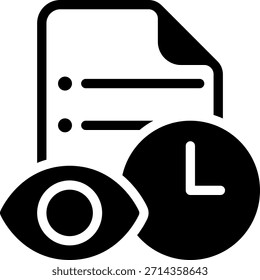 Icono de glifo de seguimiento Vector de ilustración