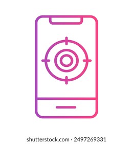 Icono de gradiente de seguimiento. Símbolo de finanzas, transporte y negocios. perfecto para interfaces, Sitios web, interfaz de usuario y App móviles.