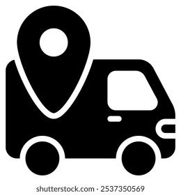 tracking icon with glyph style. Suitable for website design, logo, app and UI. Based on the size of the icon in general, so it can be reduced.